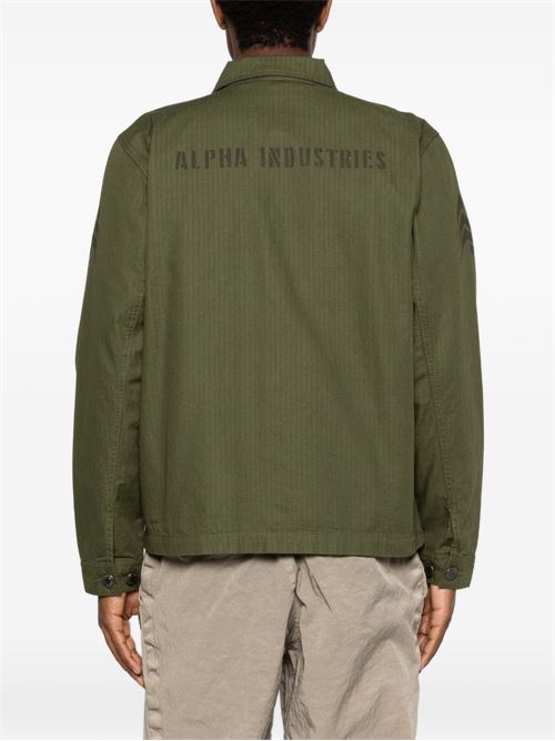 Overshirt uomo Alpha Industries verde militare Alpha Industries | 266113142